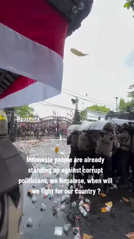 In Indonesia, the people are already standing up against corrupt politicians, proving that true power lies in the hands of the citizens. Their courage to unite and demand accountability shows the strength of a nation that refuses to be silenced by injustice. But here in Nepal, we continue to suffer under the weight of corruption while many remain quiet. My fellow Nepalese, when will we rise together, find our courage, and fight for the justice and good governance that our beloved country truly deserves? #creatersearchingsight #fightforcounty🇳🇵 #raiseyourvoice #corruptedpoliticians #fyp 