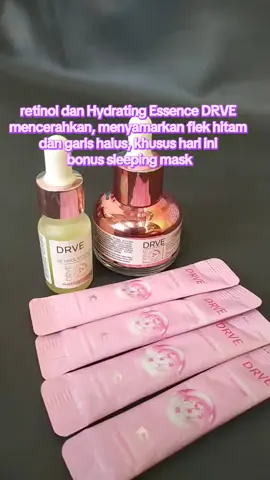 retinol dan Hydrating Essence harga promo+bonus masker DRVE #drve #skincare #retinol #kulitcerah#antiaging 