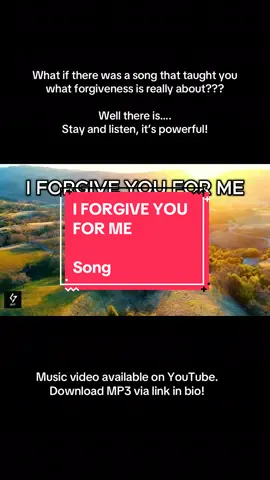 This is more than a song… it’s a release. I Forgive You For Me is about dropping the anchors of guilt and shame, letting go of the past, and finally living free. Play this when you’re ready to heal yourself.  #HealingMusic #ForgivenessJourney #432Hz #SelfLoveHealing #fyp