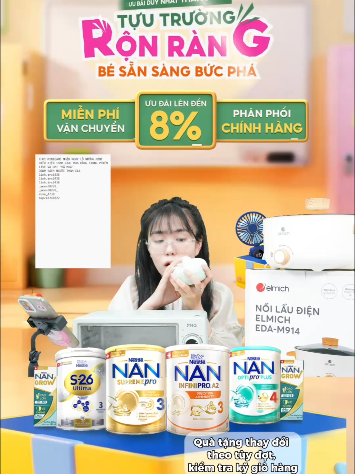 Săn sale sữa mát Thuỵ Sĩ Nestle Nan