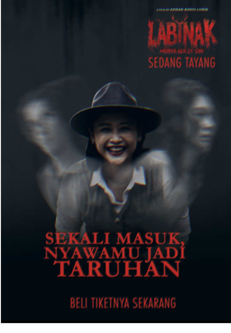 Sekali melangkah masuk… nyawamu jadi taruhan. 🔥 LABINAK – horor terbaru yang bikin bulu kuduk merinding! 🎟️ Sudah bisa nonton di bioskop, tiket tersedia sekarang. #filmlabinak #labinak #MerekaAdaDiSini #anamifilms #tiktoktainment 