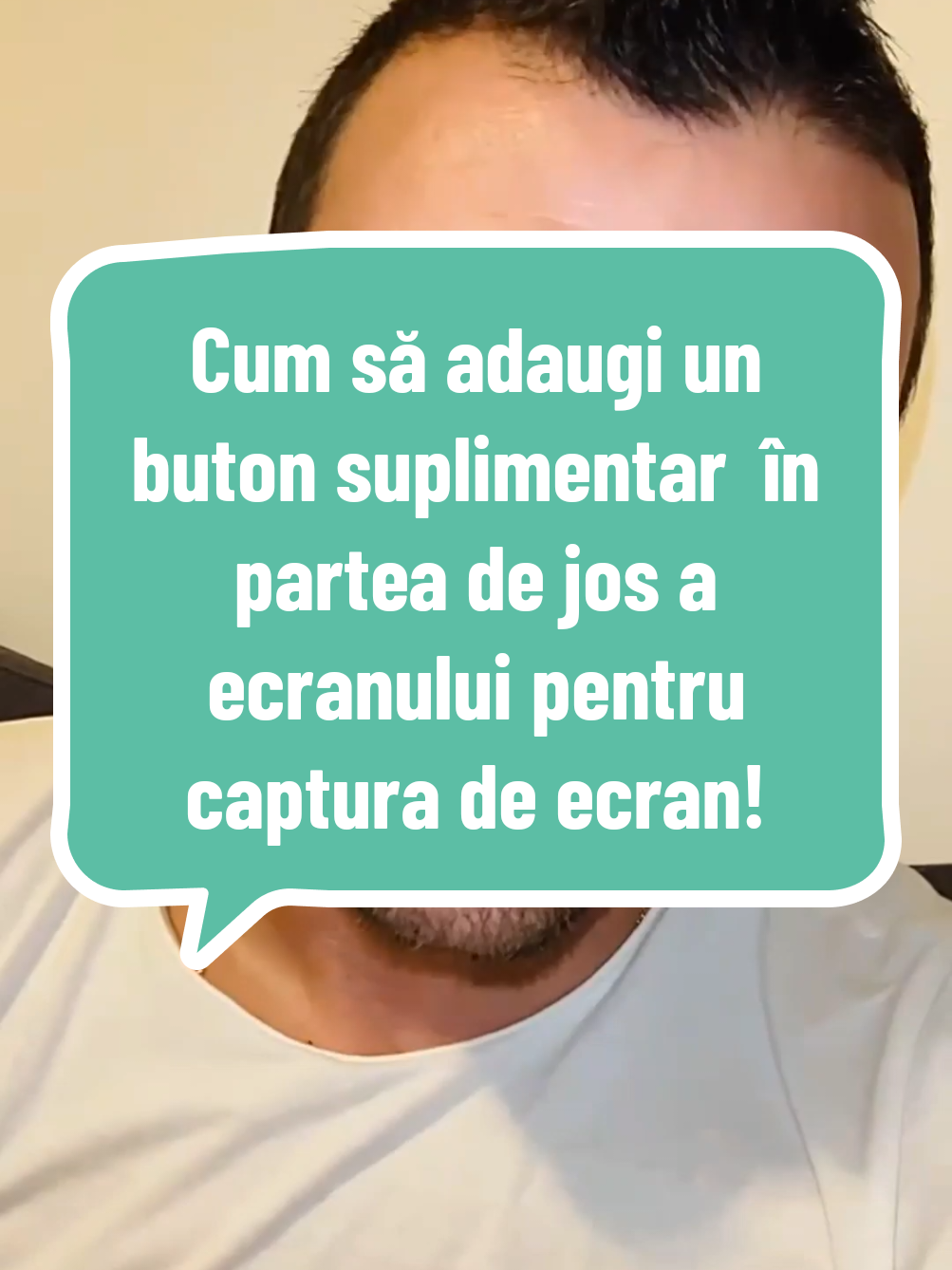 Cum să adaugi un buton suplimentar  în partea de jos a ecranului pentru captura de ecran!?