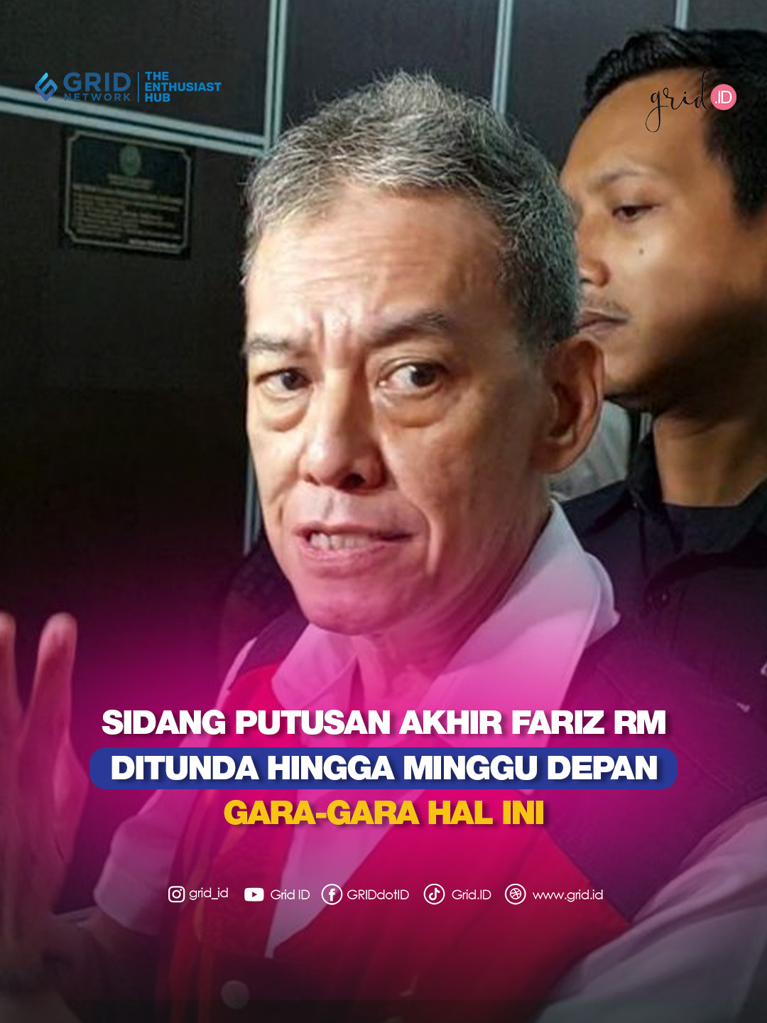 Hasil Sidang Putusan Nasib Fariz RM  #FarizRM #FarisRMNarkoba #SidangFarizRM #GridID #tiktoktainment