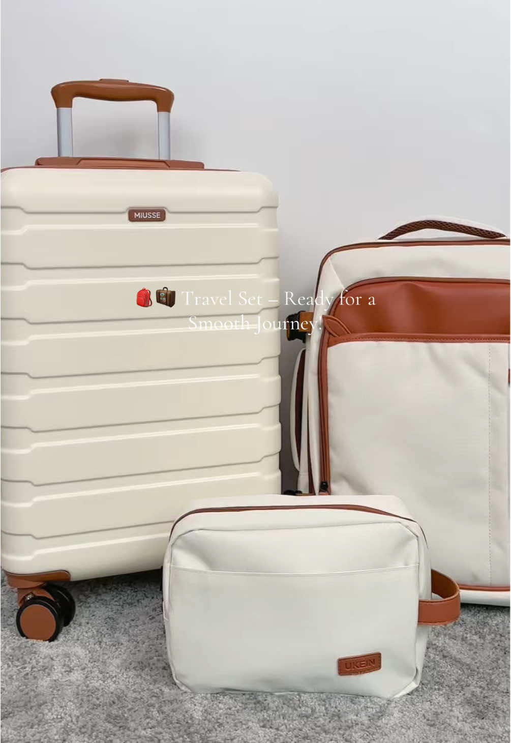Three essentials to make your trip easier! 1️⃣ Suitcase: Spacious and perfect for packing all your essentials. 2️⃣ Backpack: Comfortable and stylish, ideal for both daily use and travel. 3️⃣ Toiletry Bag: Neat, organized, and keeps you fresh on the go. Pack these, and travel with ease! 🌍✨ #TravelGear #TravelSet #tiktokshopbacktoschool #tiktokshoplabordaysale #dealsforyoudays 