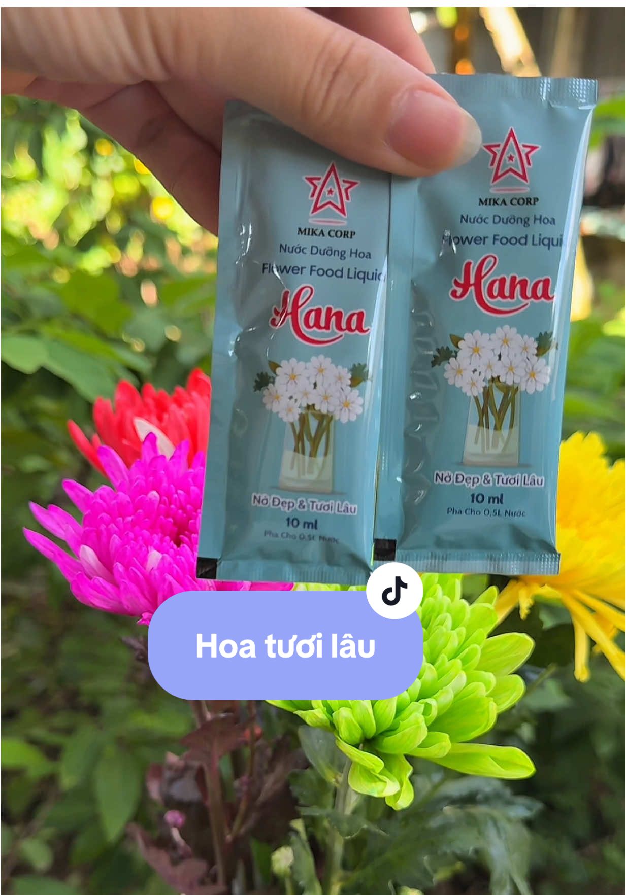 Nước dưỡng hoa Hanna giúp hoa tươi lâu hơn#nuocduonghoa #nuocduonghoahana #meocamhoa #camhoanghethuat 
