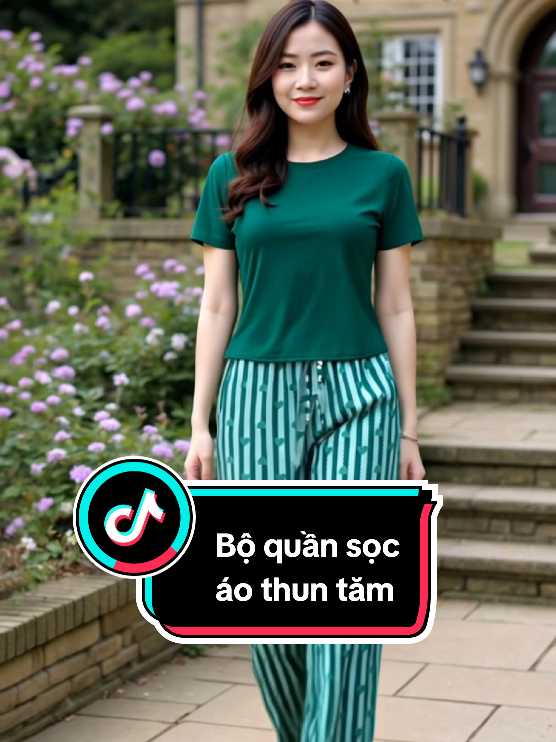 Bộ quần vải sọc áo thun tăm. #linhlinhshop17 #bodo #setdo #bodomacnha #thoitrangnu 