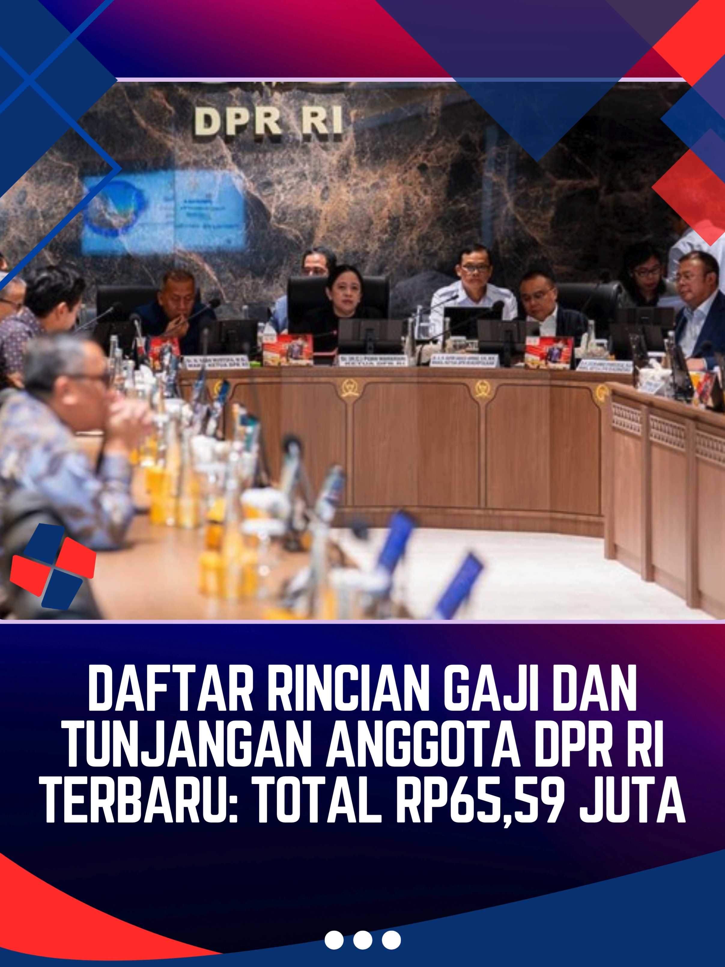 Anggota DPR periode 2024-2029 kini menerima gaji dan tunjangan total Rp65.595.730 (Rp65,59) juta mulai bulan ini, setelah tunjangan perumahan sebesar Rp50 juta disetop per 31 Agustus lalu. Gaji bersih atau take home pay para wakil rakyat tersebut sudah dipotong pajak penghasilan (PPh) 15 persen. Wakil Ketua DPR RI Sufmi Dasco Ahmad mengatakan pihaknya juga akan memangkas besaran beberapa tunjangan dan fasilitas, seperti tunjangan listrik dan telepon, komunikasi intensif, hingga transportasi.