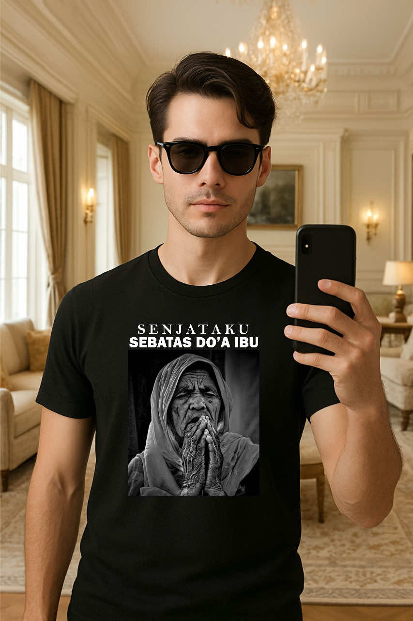 Kaos kata-kata senjataku sebatas doa ibu #kaosmurah #kaosviral #kaoskeren #kaosdistro #kaoskatakata 