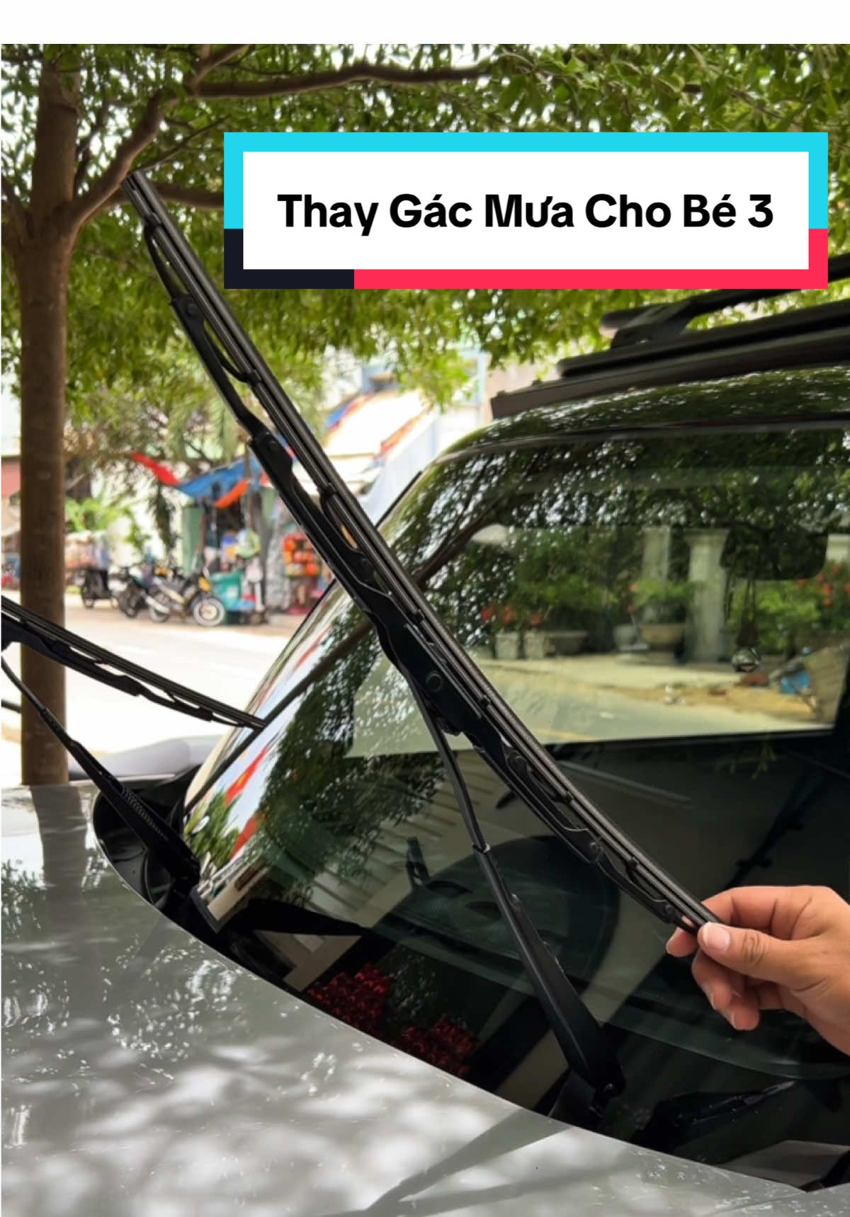 Gạc mưa 4 lưỡi Silicon gạt siêu sạch, êm không gây tiếng ồn hay rít #gatmuaoto #gatmua4luoi  #vf3 #tipcarstore 