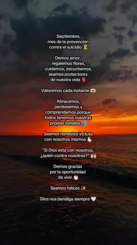 Si Dios esta con nosotros, ¿quién contra nosotros? 🤍🎗️ #septiembre #prevencion #parati #salud #viralvideo 
