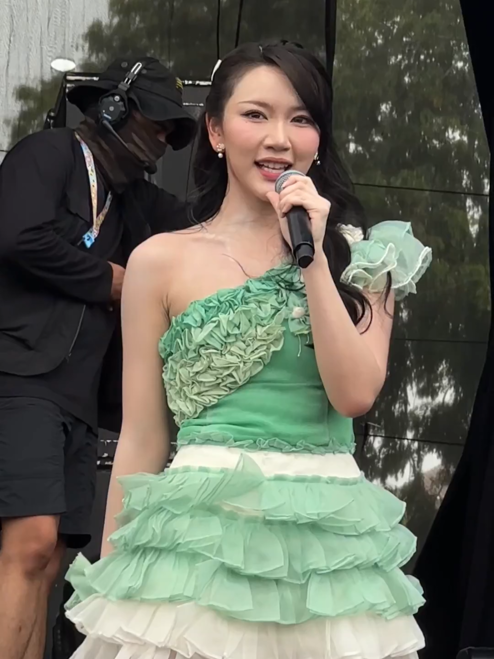 Matahari pun kalah cerah ini mah wkwkwk @Matcha🍵  #marshajkt48 #pestapora  sc:yaelamet