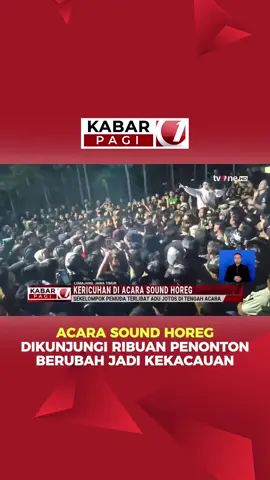 🎶 ACARA SOUND HOREG DI LUMAJANG BERUJUNG RICUH! Acara cek sound horeg dalam rangkaian HUT RI ke-80 di Lumajang, Jawa Timur, mendadak berubah menjadi kekacauan. Ribuan penonton yang awalnya berjoget, malah terlibat saling dorong hingga adu jotos. 👉 Satu penonton mengalami luka di kepala dan harus dilarikan ke puskesmas. Panitia terpaksa menghentikan acara lebih awal demi keamanan. 📡 Pantau terus tvOne untuk perkembangan berita terbaru! #BreakingNews #SoundHoreg #Lumajang #Kericuhan #KabarTvOne #UpdateTvOne #BeritaTerkini