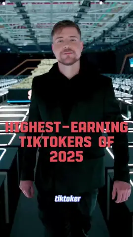 Top four highest earning TikTokers of 2025#influencer #celebrity #missrachel #charlidamelio #mrbeast 