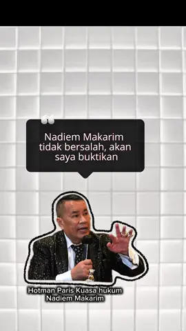 Hotman paris kuasa hukum nadiem makarim memberi respon terkait penetapan tersangka nadiem makarim - - - - - #nadiemmakarim #tiktokberita #tiktoknews #tiktokviral #keadilan #hotman #hotmanparis #korupsi #koruptor #keadilan 