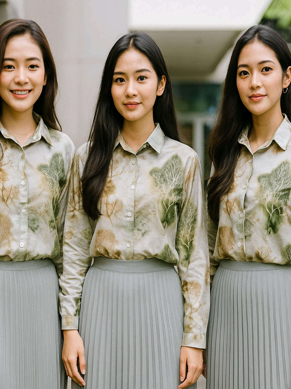 setelan wanita Blus Shakila Motif rok plisket polos panjang bagus banget #blus #oneset #setelanwanita #setelan #OOTD 