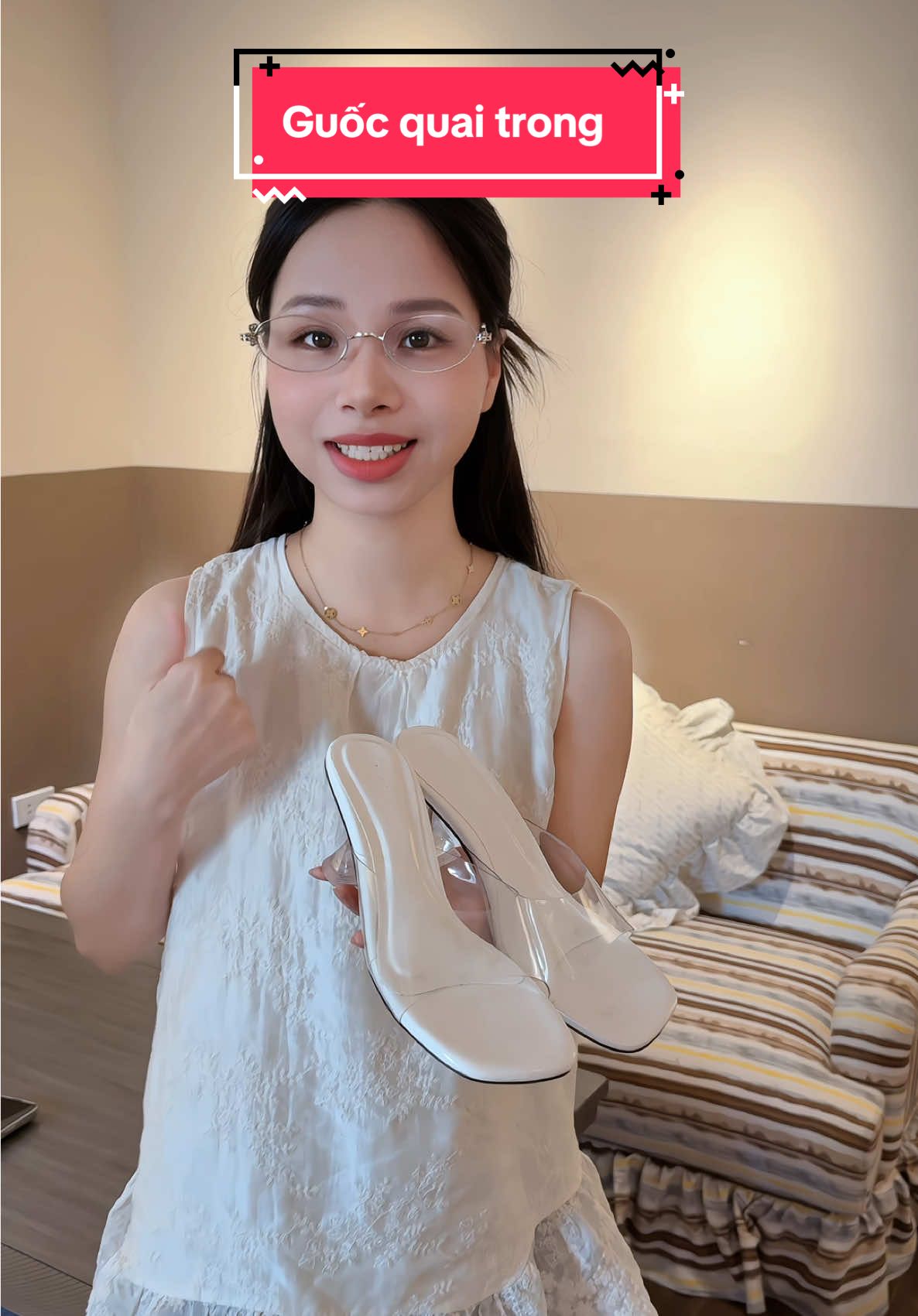Guốc quai trong đẹp mê nè #muataitiktokshop #guocnu #giaycaogot #giaynu #review 