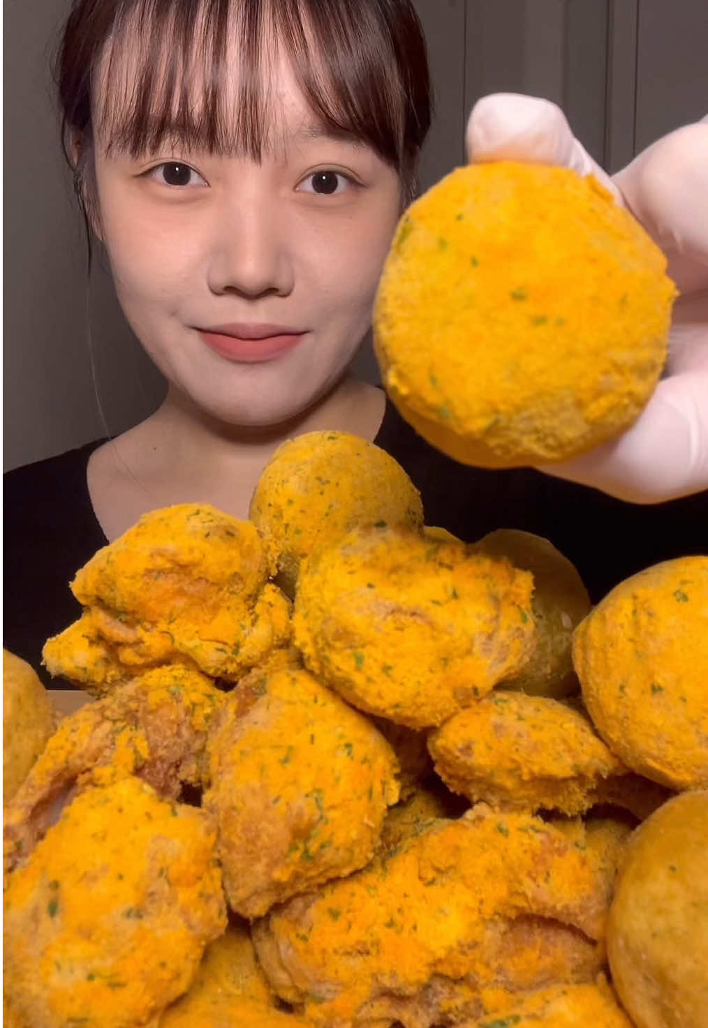 뿌링클 x 카이막치즈볼💛 Bburinkle chicken💛 #mukbangeatingshow #eatingasmr #먹방 #뿌링클 