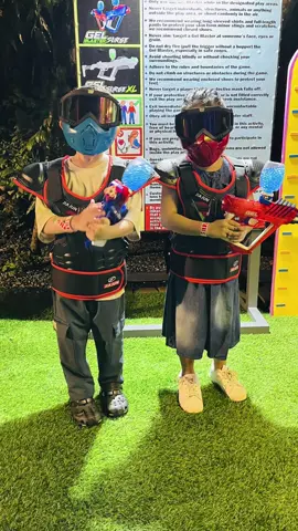 Gel Blaster Game at Cartoonville Tagaytay! Pwede ang 4 to 5 yrs old. Happy bang bang ang mga kiddos! @SKYRANCH #cartoonville #cartoonvilleskyranch #skyranchtagaytay #cartoonvilletagaytay #gelblaster 
