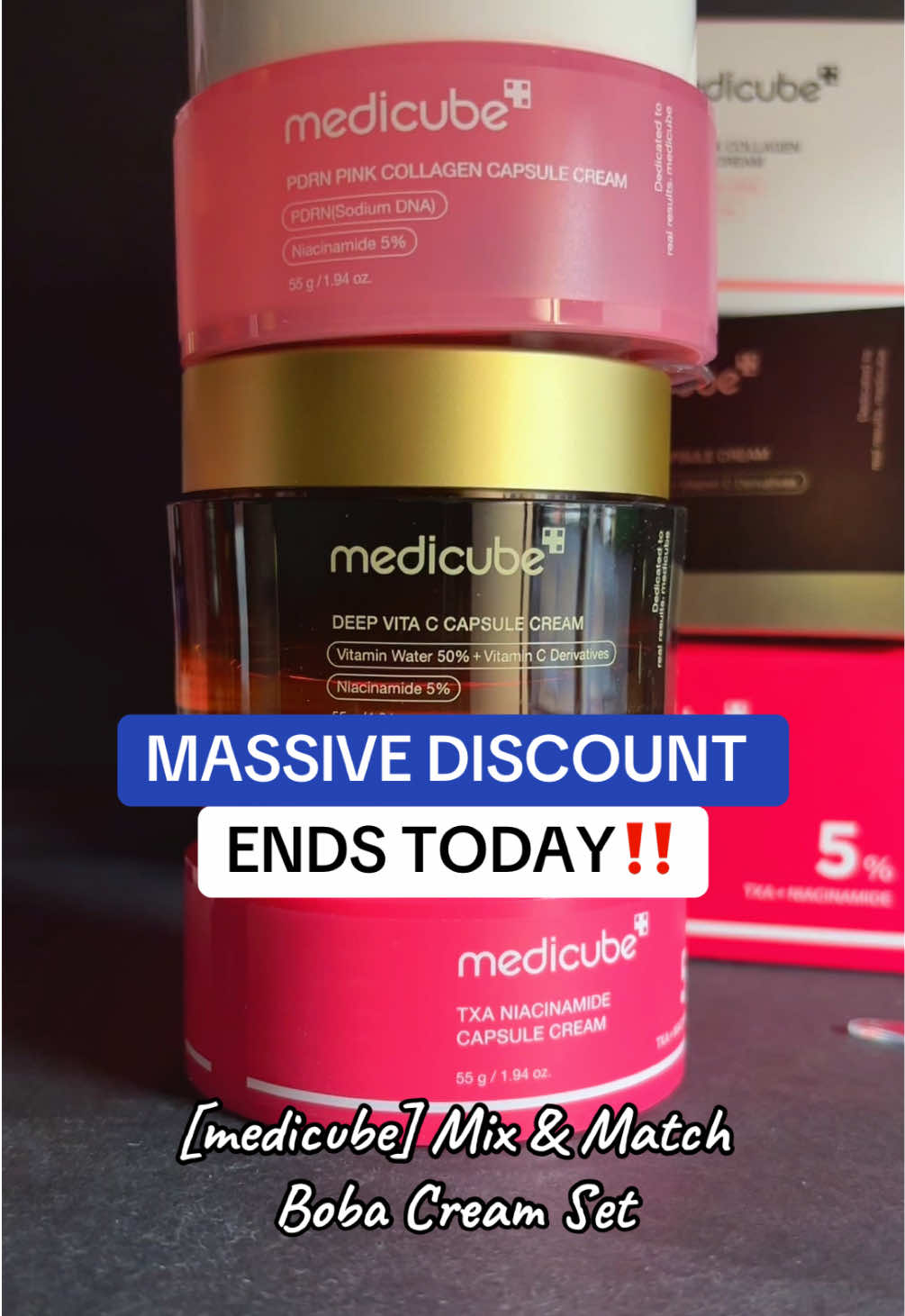 [medicube] Mix & Match Boba Cream Set Disclaimer : Prices vary based on promotions, discounts, and offers. @medicube global  #TikTokShopCreatorPicks #tiktokshoplabordaysale #koreanskincare #serum #tiktokshopbacktoschool 