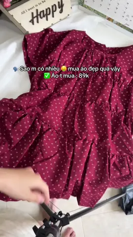 Màu đỏ đô siu xinh tôn da nha các bà #unboxing #aobabydoll #aothun #aobabytee #aonu 