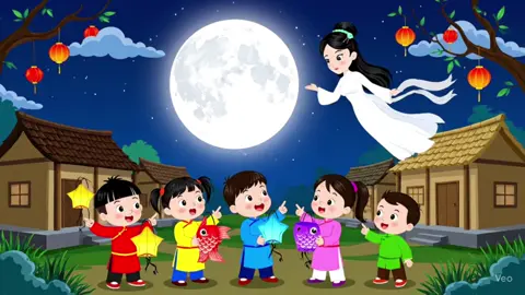 Trung thu trăng sáng quá #veo3 #
