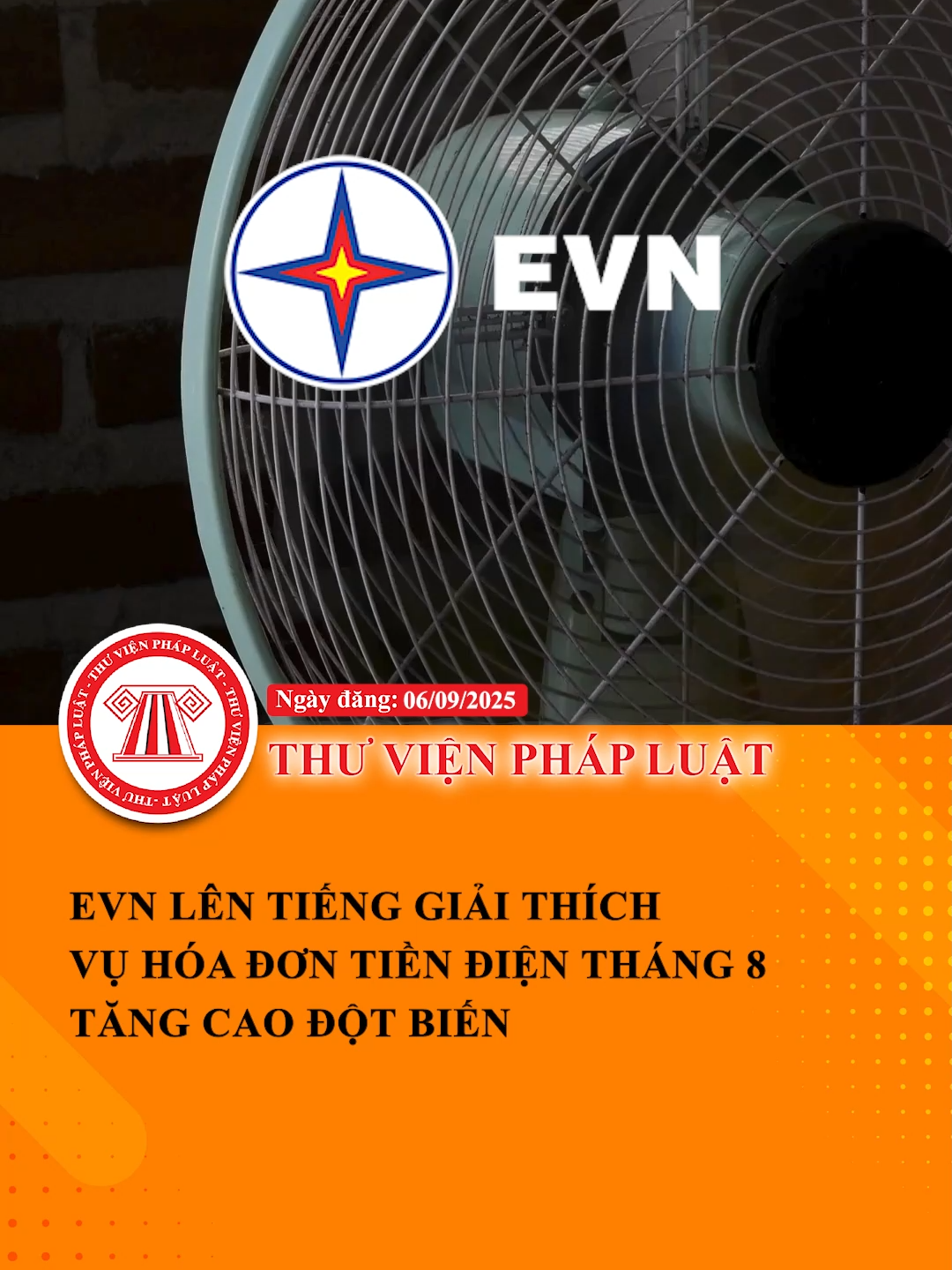 EVN lên tiếng giải thích vụ hóa đơn tiền điện tháng 8 tăng cao đột biến #LearnOnTikTok #Hoccungtiktok #ThuVienPhapLuat #TVPL