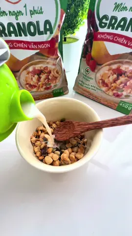 Granola không chiên nhưng giòn ngon nhiều dinh dưỡng lắm nha!! #granola #giotnang #granolasieuhat #anvat #jizonguyen  