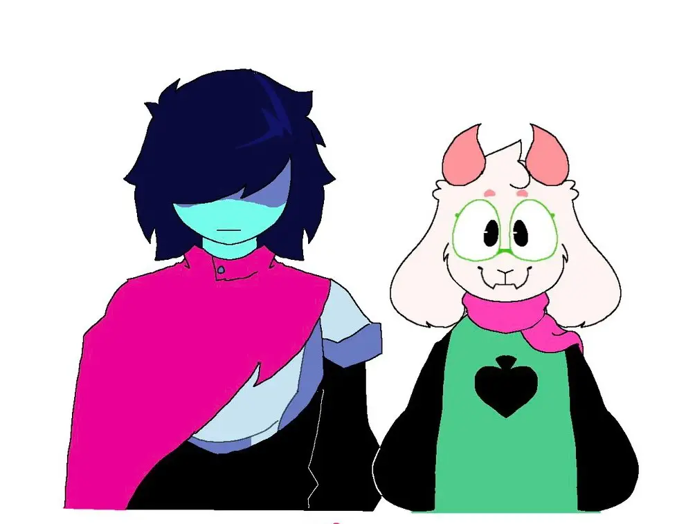 OMG They are so cute! 🥺 artist:@ᴅᴜʀᴀʙʟᴇ EGG  #deltarune #krisdreemurr #ralsei #kralsei 