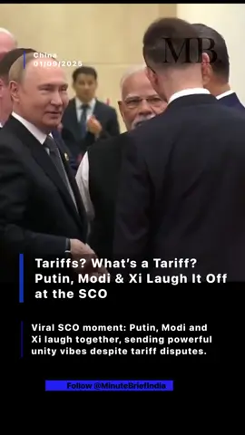 Tariffs? What’s a Tariff — Putin, Modi & Xi Laugh It Off at SCO Tianjin #SCO #tianjin  #putin  #modi  #xijinping        