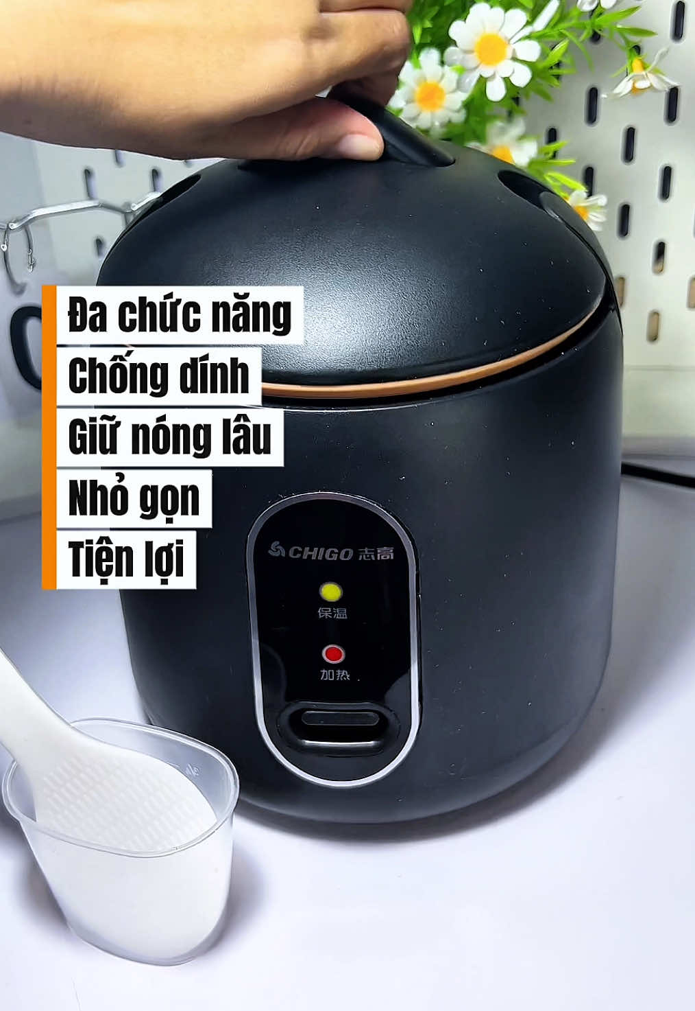 Nồi cơm điện mini Chigo, nồi đa năng chống dính 🫶🏻  @Bảo Anh Ơi!  @Bảo Anh Ơi!  #noicomdienmini #noicomdien #giadung #dodungnhabep #xuhuong