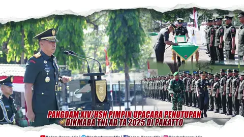 Pangdam XIV/Hsn Pimpin Upacara Penutupan Dikmaba TNI AD TA 2025 di Pakatto Pakatto - Pangdam XIV/Hasanuddin Mayjen TNI Windiyatno memimpin Upacara Penutupan Pendidikan Pertama Bintara (Dikmaba) TNI AD TA 2025, bertempat di Lapangan Sapta Marga Rindam XIV/Hasanuddin, Jl. Malino, Pakatto, Kab. Gowa, Sabtu, (6/9/2025). Sebanyak 479 Bintara resmi menuntaskan pendidikan dan dilantik menjadi prajurit TNI AD. Prosesi penutupan ditandai dengan pernyataan resmi oleh Pangdam, pembacaan surat keputusan Kasad tentang pengangkatan prajurit, penanggalan tanda siswa serta penyematan pangkat Sersan Dua (Serda) kepada perwakilan prajurit, dan pengucapan sumpah sebagai prajurit TNI AD. Dalam kesempatan ini, Pangdam membacakan amanat Kepala Staf Angkatan Darat (Kasad) Jenderal TNI Maruli Simanjuntak, M.Sc. yang menegaskan bahwa pendidikan ini merupakan bagian dari program pembangunan kekuatan TNI AD yang telah dirancang Presiden sejak menjabat sebagai Menteri Pertahanan pada tahun 2022. “Pencapaian anda hari ini hanyalah permulaan. Pendidikan ini adalah pintu masuk bagi perjalanan panjang pengabdian anda,” tegas Kasad dalam amanatnya. Para Bintara lulusan Dikmaba 2025 diproyeksikan untuk mengisi Batalyon Teritorial Pembangunan (YTP). Mereka diharapkan tidak hanya siap bertempur, tetapi juga mampu menjadi motor penggerak pembangunan, membantu masyarakat, serta mendukung program strategis nasional, sehingga akan memberikan manfaat nyata bagi masyarakat sekaligus menanamkan arti kemanunggalan TNI dan rakyat sesungguhnya. Kasad juga berpesan agar para prajurit terus belajar, berlatih, dan mengasah kemampuan. “Kuasai teknik dan taktik yang telah anda dapatkan, siapkan diri menghadapi tantangan yang semakin kompleks, serta pastikan selalu hadir membawa solusi, manfaat, dan harapan bagi rakyat. Dengan semangat juang yang tinggi, saya percaya anda akan mampu memberi sumbangsih terbaik bagi TNI AD, bangsa, dan negara,” pungkasnya. Mengakhiri amanatnya, Kasad melalui Pangdam XIV/Hasanuddin menyampaikan selamat bertugas kepada para prajurit baru. “Jadilah prajurit yang profesional, rendah hati, disiplin, dan siap menjalankan setiap amanah dari negara.” tutupnya #tniad #dispenad #puspentni #TNIindonesia #tetapsemangat