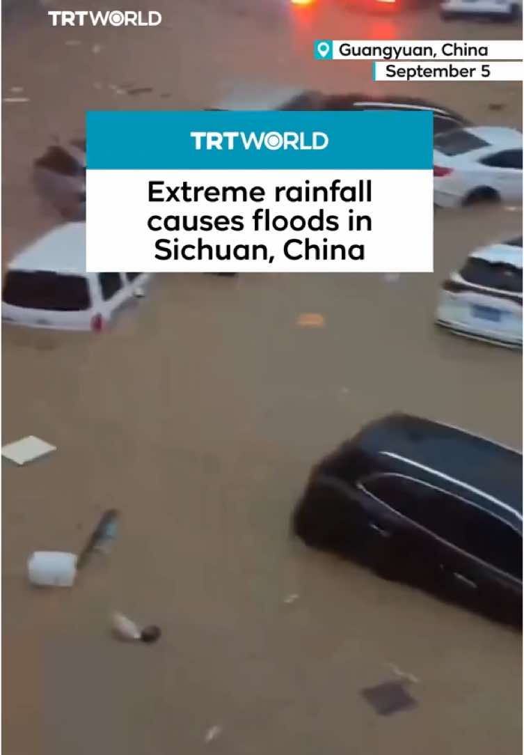Extreme rainfall in the Sichuan province of China causes severe floods.