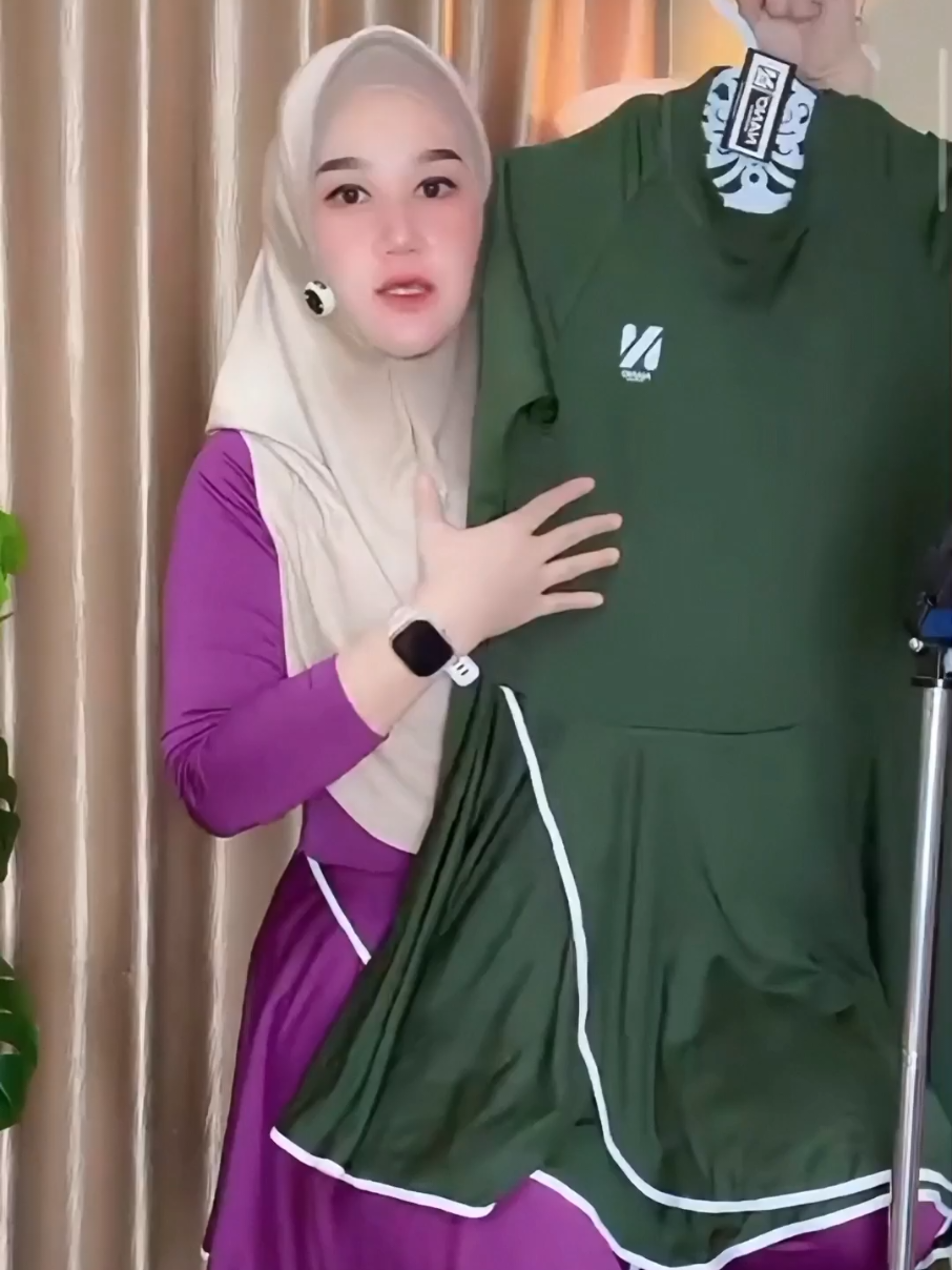 Nano Sportswear Baju Senam Wanita /One Set Rumbai List / Setelan Baju Senam#promoseruweekend 
