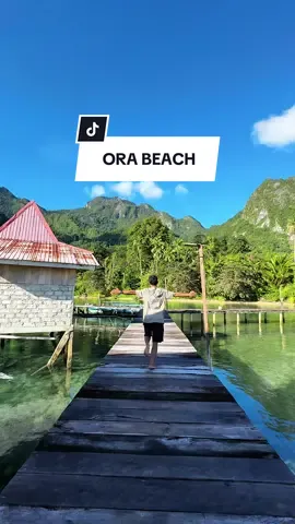 Sekali seumur hidup harus cobain nginep di sini 1 malam 🤩 #orabeach #maluku #