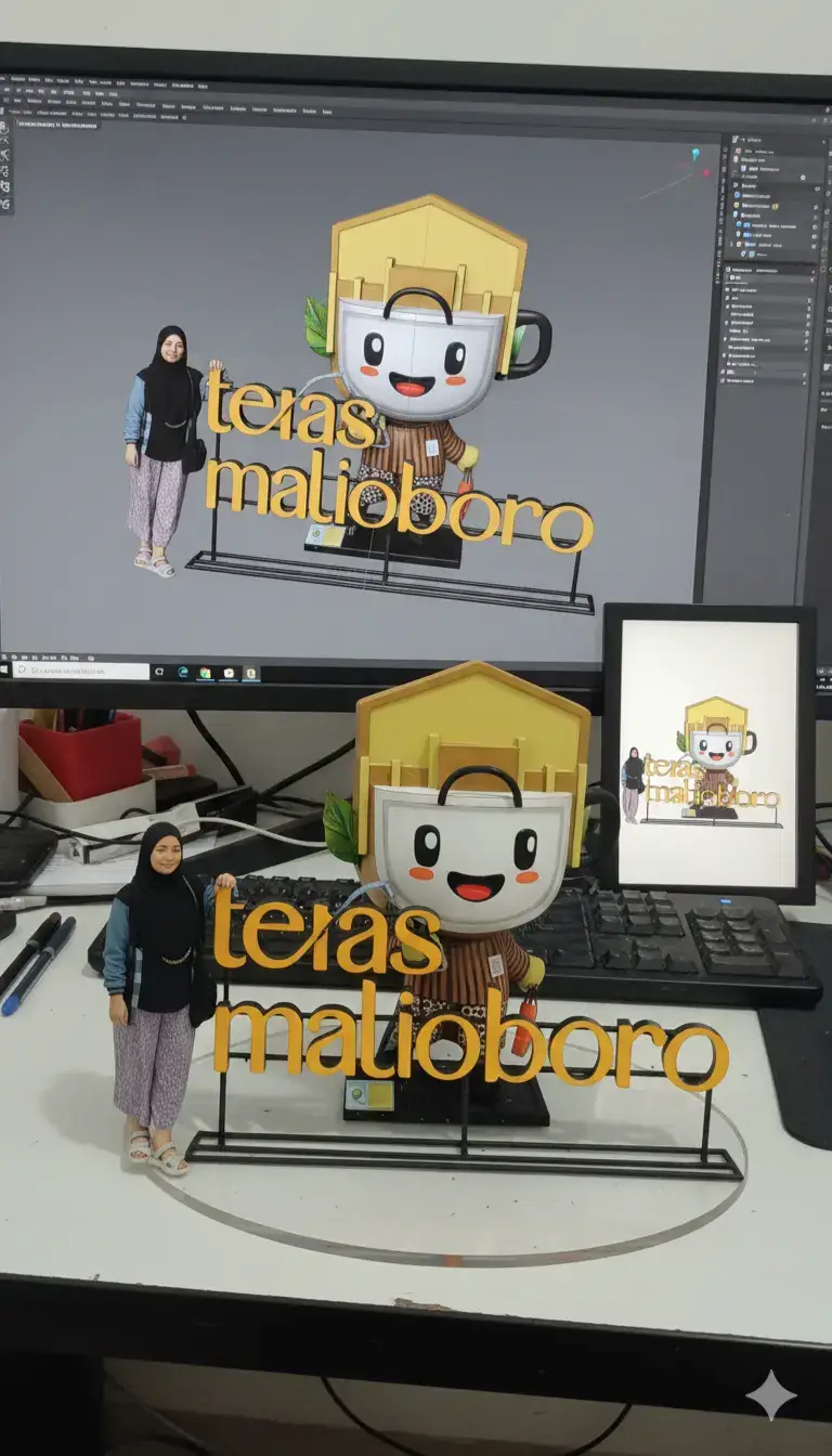 masih ikut tren 😁🥰 #miniatur #geminiai #prompt