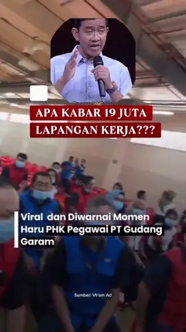 Apa kabar 19jt lapangan kerja?