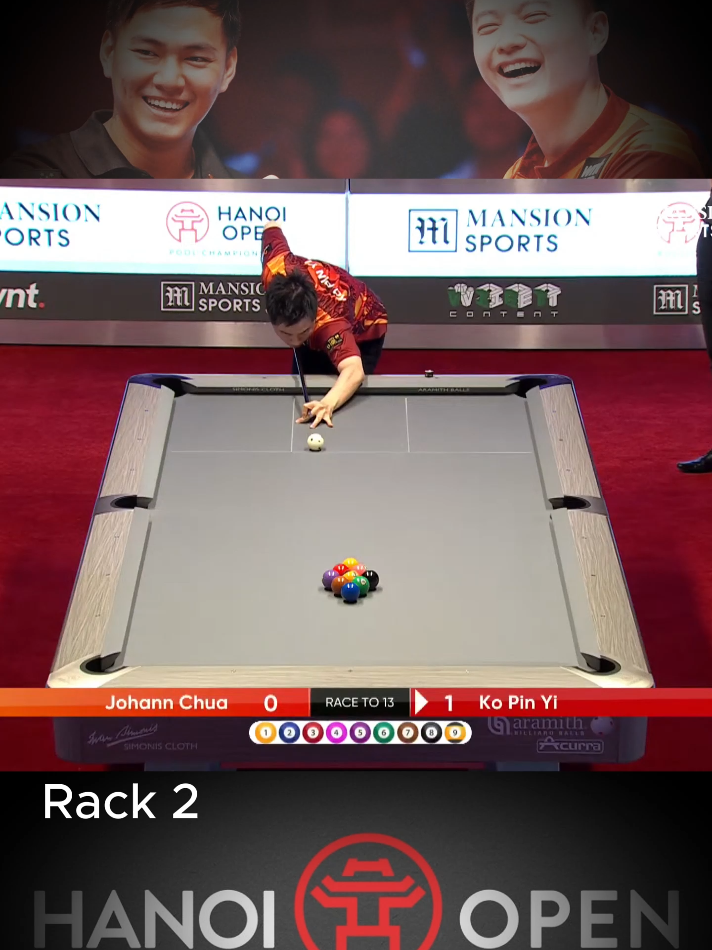 Rack 2 | Johann Chua vs Ko Ping Yi | | FINAL Highlights | 2024 Mansion Sports Hanoi Open #Billiards #Nineball #HaNoiOpen2024 #JohanChua #KoPingYi #PoolHighlights #hanoiopen #2A.billiards #pool #bida #9ball #9ballpool #johannchua#2a.billiards