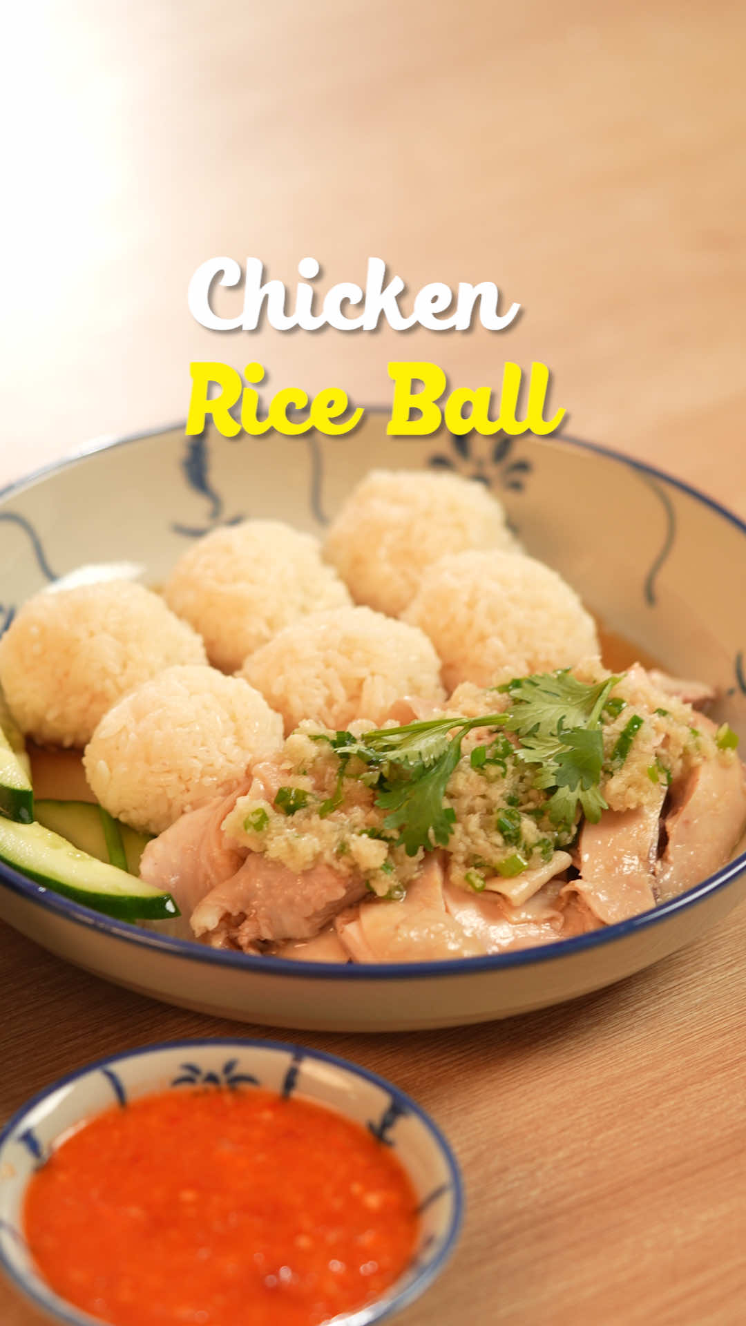 Chicken Rice Ball ni terkenal sangat kat Melaka. Nak pergi jauh la pulak. Apa kata kita buat sendiri. Folllow resepi mama ni insya allah menjadi dan sedap sangat😋😋 Rebusan ayam. Halia 50 gram ketuk. Batang daun bawang 10 batang di ketuk. Sumbat kedalam perut seekor ayam. Bahan nasi ayam. Lemak ayam dari ayam tadi. 2 sudu makan marjerin. 5 keping hirisan halia tua. Beras 5 cawan  ( cawan sukatan rice cooker) 5 sudu makan stok ayam .  1 sudu kecil garam Air secukupnya. Atau lebihkan air kalau suka nasi yang lebih lembik. Pes halia. 100 gram halia muda kikis kulitnya. Segenggam daun bawang bahagian hijau dihiris nipis. 1 sudu makan stok ayam. 1 sudu makan garam. 1/2 cawan minyak masak panas. Sos cili. 3 ulas cili merah besar. 6 ulas cili merah padi. 1 inci halia 4 ulas besar bawang putih. 1 1/2 senduk air rebusan ayam. 1 sudu kecil garam. 2 sudu makan gula. 1 atau 2 biji jus limau nipis. Sos kicap. 300ml air rebusan ayam 5 sudu makan kicap masin 1 sudu makan gula. 1 sudu makan minyak bijan. #nasiayam #chickenrice #chickenriceball #resepi #mamacahkitchen 