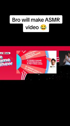 Bro will make ASMR video for 10 hours 😂 #vidcon #challenge #funnymoment #funny #gamechallenge 
