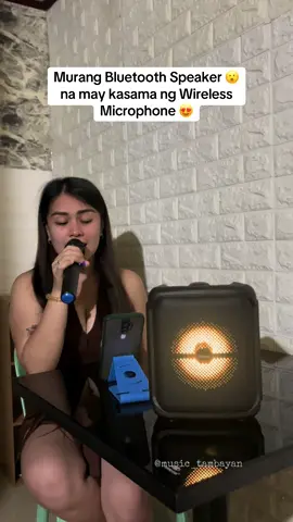 Bluetooth Speaker with Wireless Microphone, Ang mura lang nya at malakas ung tunog sulit tlga 😍 #bluetoothspeaker #karaoke #portablespeaker #speakerwithmic #speaker 