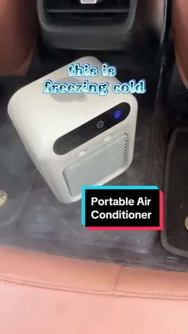 This thing blows AC anywhere… but does it actually work? 👀 #cooltech #portableac #carcooler #bedroomhacks #officehacks
