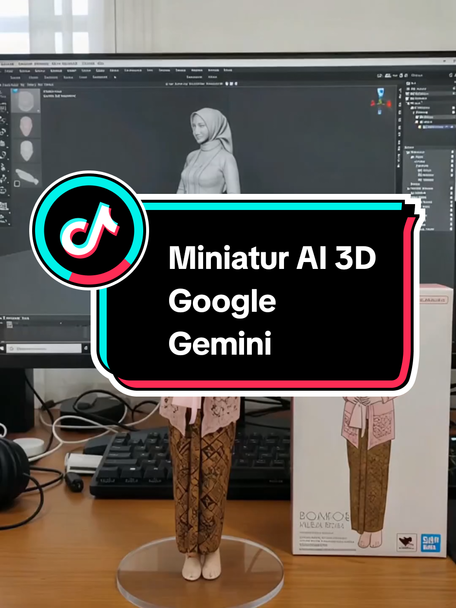 Ikutan yang lagi viral. Tapi aku gak pake Openart, aku pake PixVerse. Gretong ya guys 🥰 #miniaturai #googlegemini #miniatur3d #miniaturviral #pixverse 