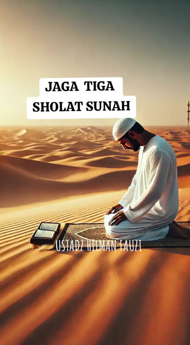 Tiga sholat sunnah yang bisa dijaga secara rutin adalah Sholat Tahajud, Sholat Fajar (sholat sunnah qabliyah Shubuh), dan Sholat Dhuha. Sholat Tahajud dilakukan pada malam hari setelah tidur, Sholat Fajar adalah dua rakaat sebelum Shubuh, dan Sholat Dhuha dilakukan pada pagi hari setelah matahari terbit hingga menjelang Zuhur.  1. Sholat Tahajud Waktu Pelaksanaan: Dilakukan pada malam hari setelah bangun dari tidur.  Keutamaan: Merupakan sholat sunnah malam hari yang sangat istimewa, sehingga doa yang dipanjatkan lebih mudah dikabulkan.  2. Sholat Fajar (Qabliyah Shubuh) Waktu Pelaksanaan: Dikerjakan dua rakaat sebelum menunaikan sholat Shubuh.  Keutamaan: Sholat ini termasuk sunnah rawatib yang sangat dianjurkan dan memiliki keutamaan yang besar.  3. Sholat Dhuha  Waktu Pelaksanaan: Dilakukan pada pagi hari setelah matahari terbit hingga waktu menjelang Zuhur. Keutamaan: Merupakan sholat sunnah yang memiliki banyak manfaat dan pahala yang berlimpah. Ketiga sholat sunnah ini dianjurkan untuk dijaga dan dirutinkan karena memiliki banyak keutamaan dan menjadi sarana mendekatkan diri kepada Allah SWT.  #ceramah #sholat #sunnah #ustadzhilmanfauzi 