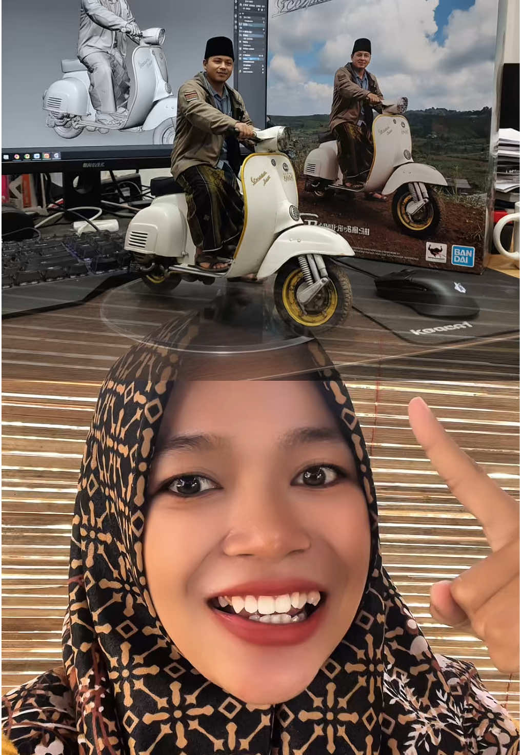 Viral edit foto jadi miniatur action figur  #miniatur #editfotominiatur #tutorial 