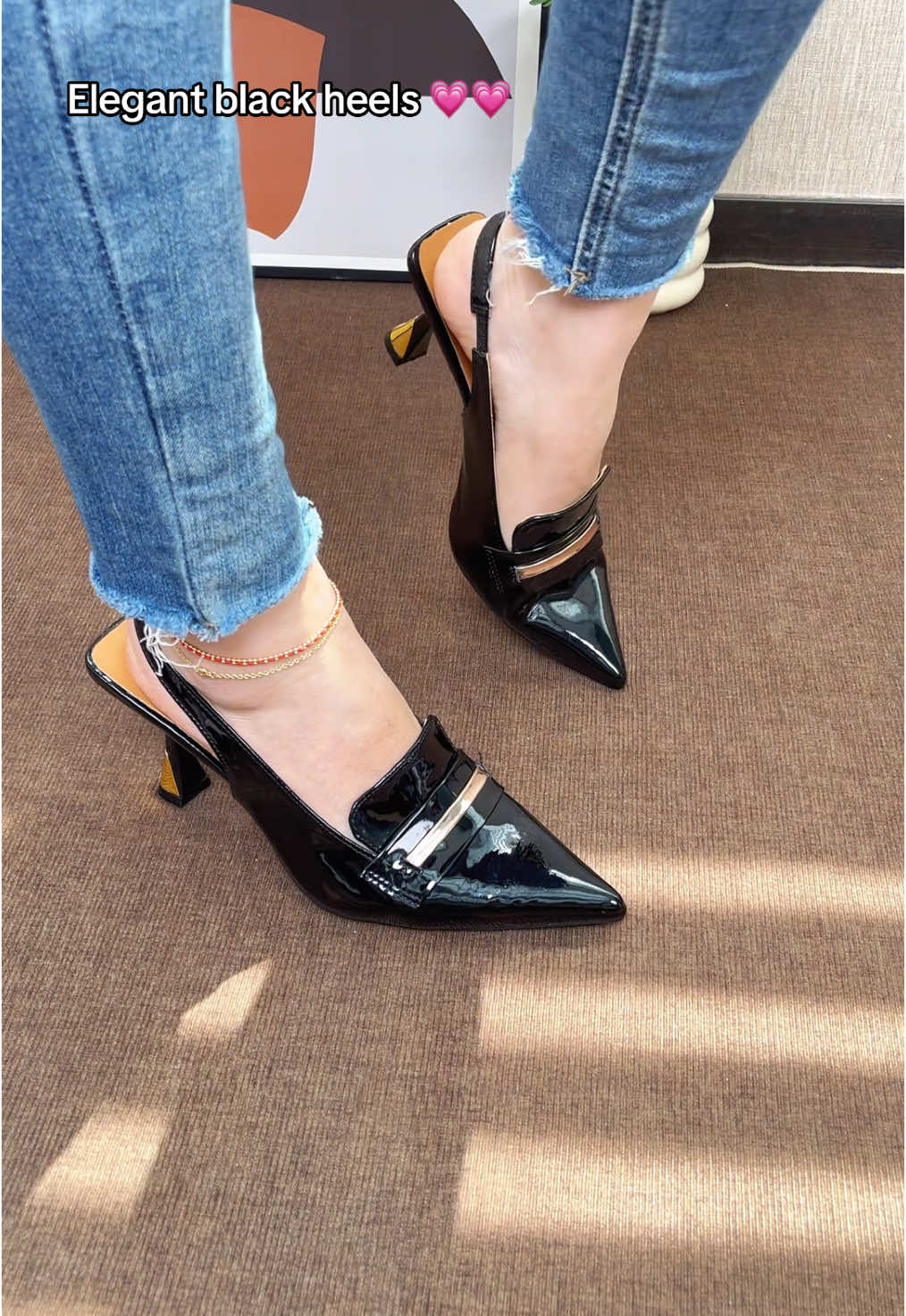 Wow,elegant black heels!!🥰💗🤩#heels #elegant #elegantstyle #stiletto #partyshoes #trendyshoes #viralshoes #comfyshoes #tiktokmademebuyit #spotlightfinds #walkingshoes #lightweight #womenshoes #womenheels #heelsforwomen 