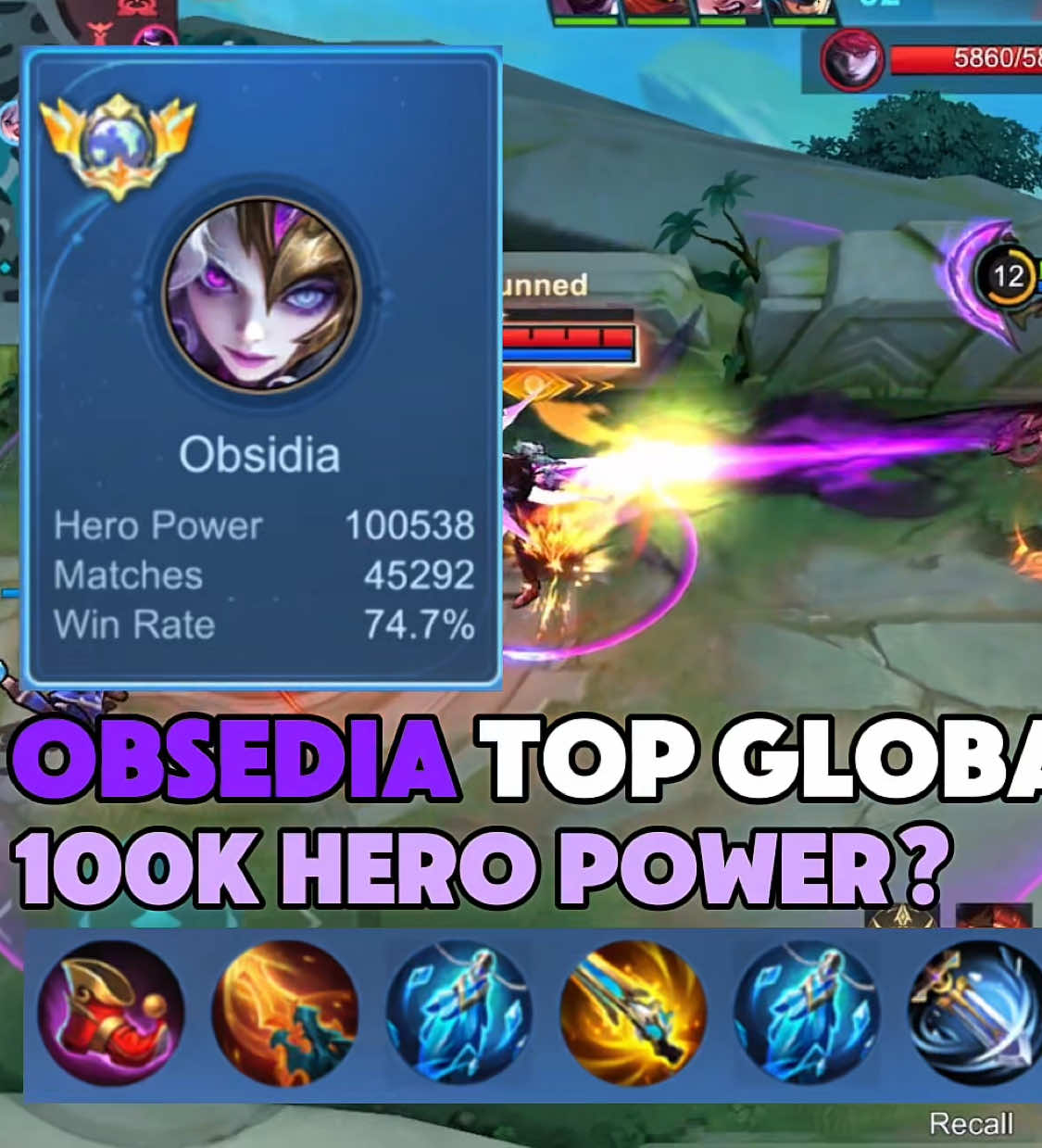 IM TOP GLOBAL NEW HERO OBSIDIA? 😱 Build & Emblem Revealed! #mlbb #MLBBOBSIDIA #MLBBNEXT2025 #mobilelegendsbangbang #fyp 