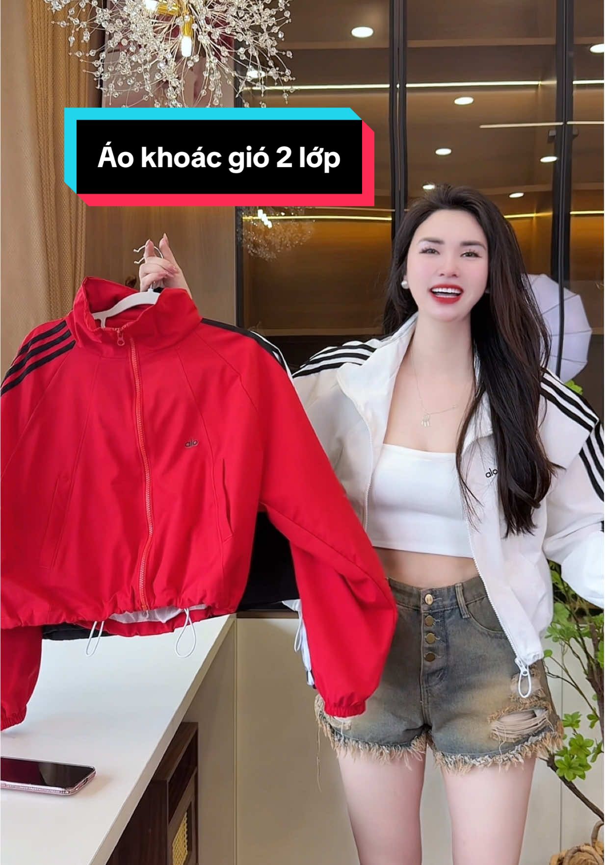 Áo khoác gió 2 lớp xịn xò #thudongxudaily #review #aokhoac #aokhoacnu #aokhoacgio 