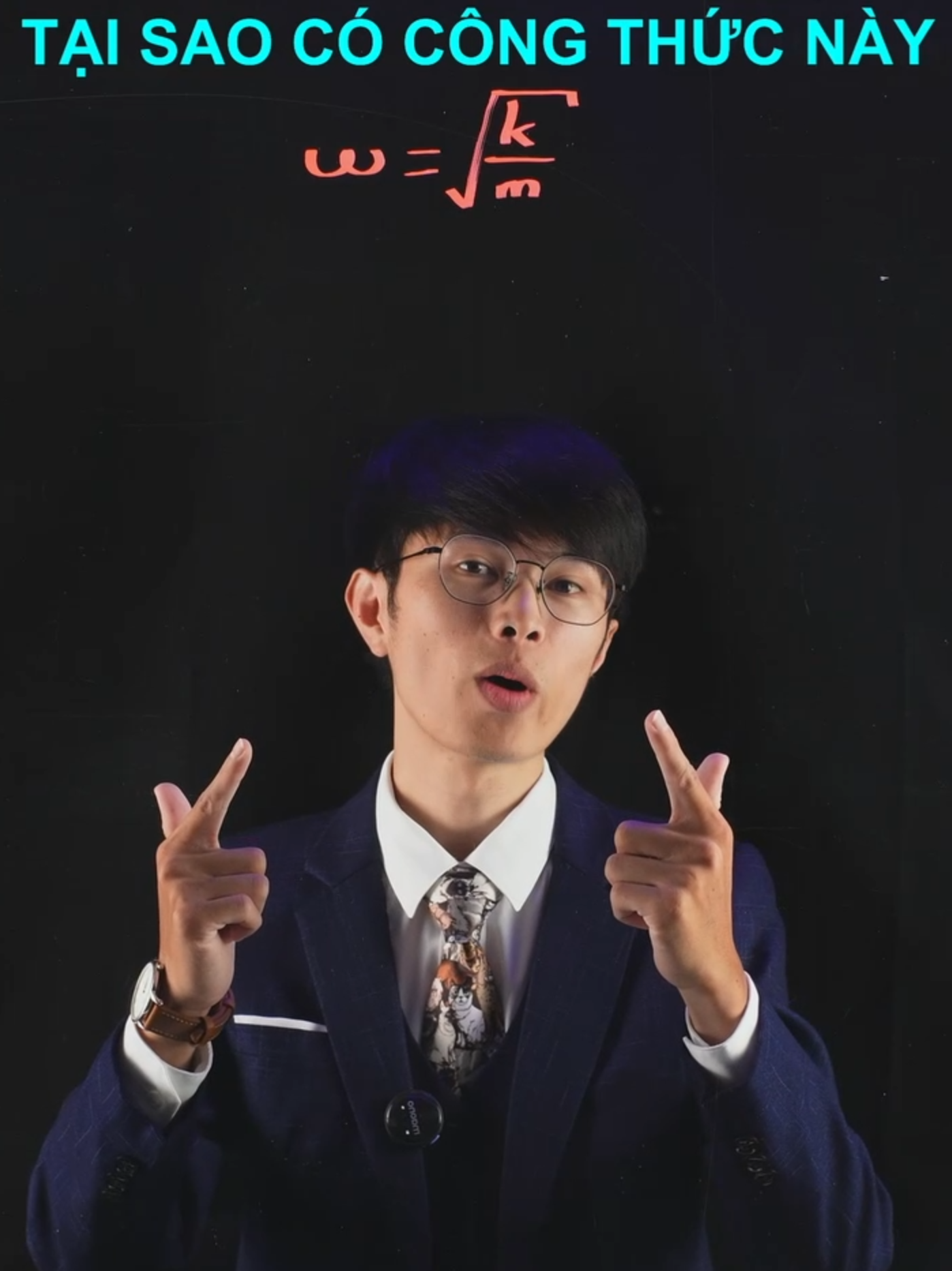 Công thức Tần số góc omega trong Dao động điều hòa #lightboard #online #vatli #physics #vatly11