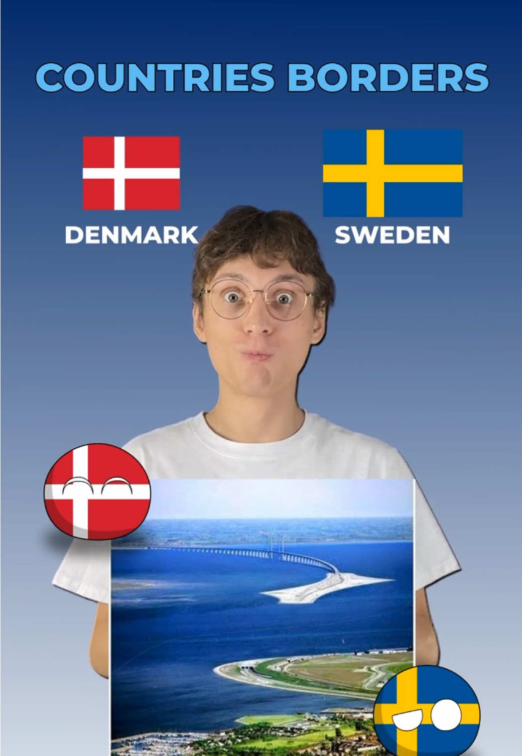 Countries With Unique Borders😱 #countryballs #countries #flags