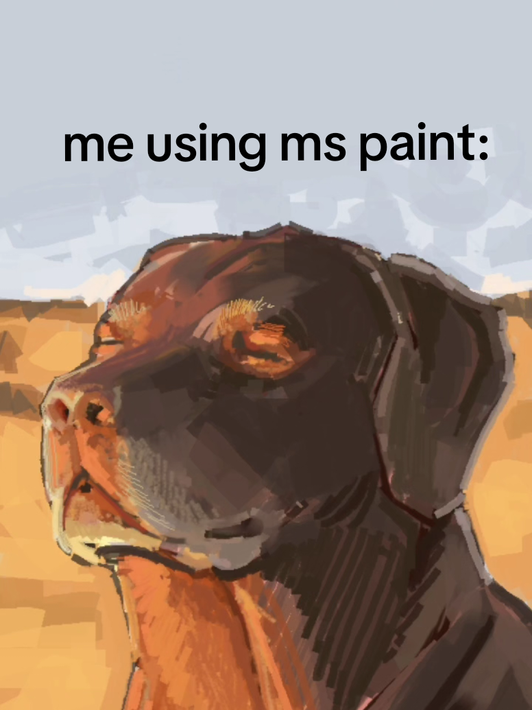 me when #mspaint #dogmeme #drawingtimelapse 